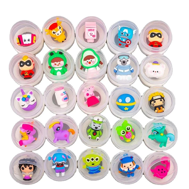 Good Quality 50 mm Ch Capsule Balls With Soft Rubber Cartoon Figure Tumbler Mini Capsule Toy