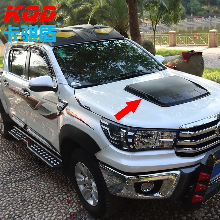 4x4 Accessories Carbon Fiber Black Car Front Bonnet Engine Hood Cover for TOYOTA Revo