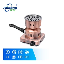 Andong top quality new design portable with coil hot plate hookah shisha charcoal burner