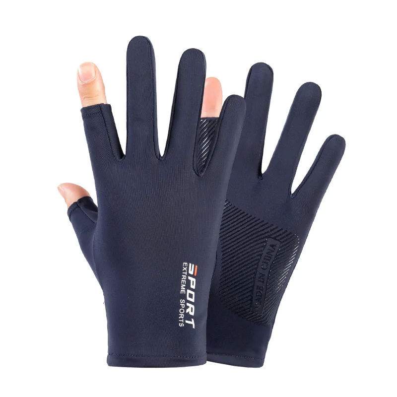 Ледяные перчатки для езды на велосипеде, летние солнцезащитные ветрозащитные противоскользящие мужские перчатки для сенсорных экранов для езды на велосипеде, фитнеса, занятий спортом на открытом воздухе