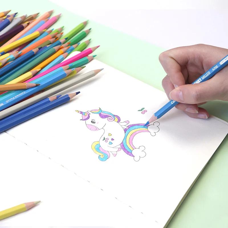 OEM professional oily color pencil 24 36 48 72 120 color optional iron box packaging color pencil