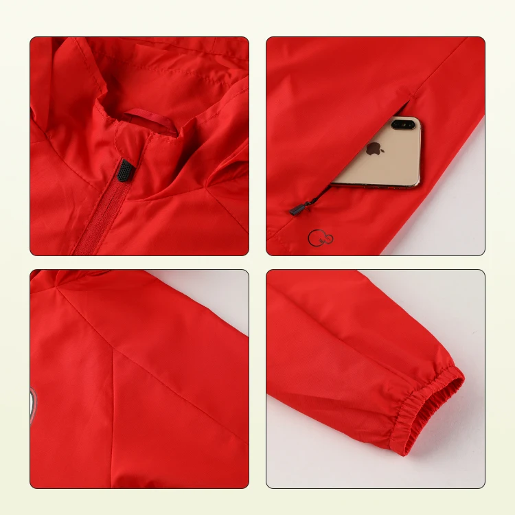 Team varsity football jacket sports soccer windbreaker tracksuits football red men
