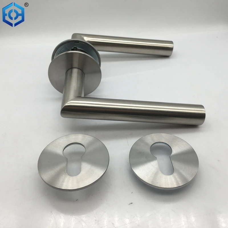 Stainless Steel Modern Magnetic Door Handle On Magnetic Round Rose