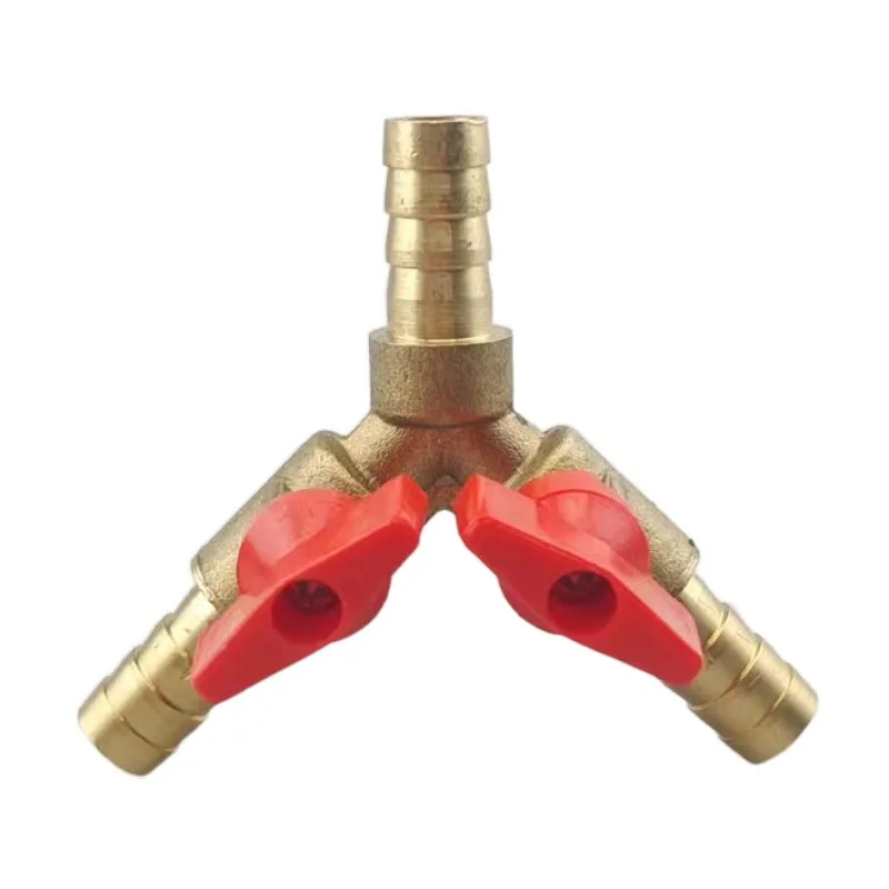 Three-pronged gas switch valve