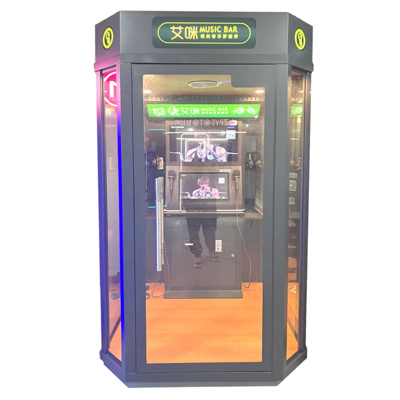 Wholesale Coin-Operated Electronic Jukebox Karaoke Singing Booth Metal Material for KTV Game Machine Arcade Mall Street Park