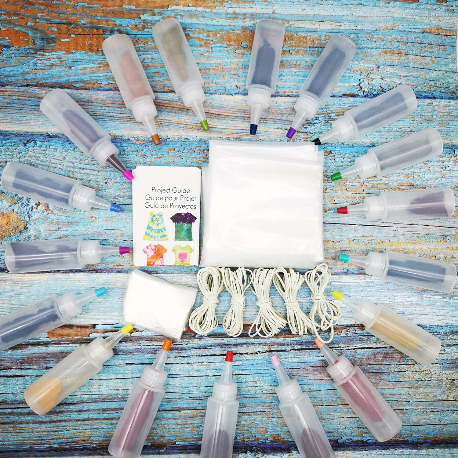 Factory Direct Sales 18 Colors Tie Dye Kit 60 ml Cold Water Dye Set DIY Fabric Color Art Supplies