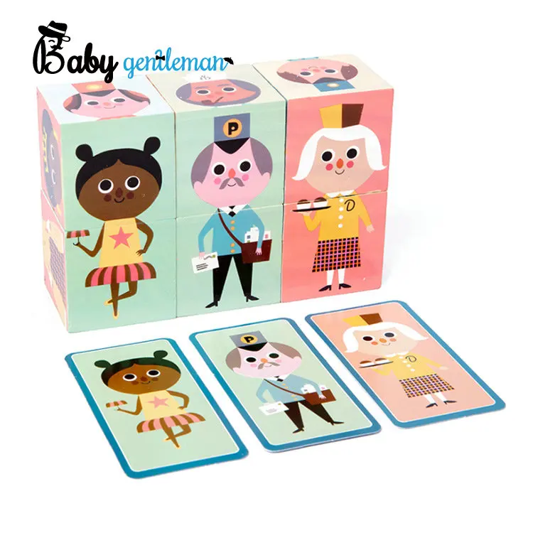 2020 9 шт. детские развивающие игрушки для детей с рисунками из игр Куб Блок 3d Пазл деревянный Z14077F