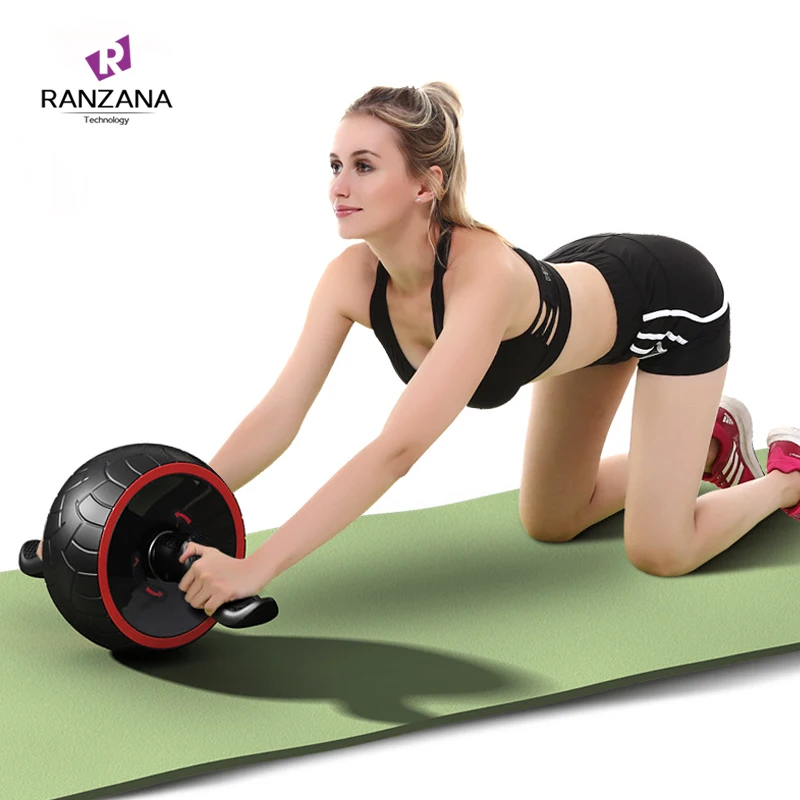 AB Wheel Roller Custom Belly Mute Roller Wheel Core Arms Abdominal Exercise For Roller Back Fitness Trainer