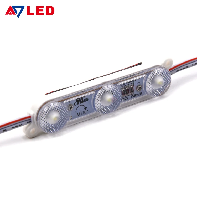 High Efficiency CE RoHS UL  DC12V 1.08W 150lm/w IP67 Waterproof  3 Lamps 2835 SMD LED Module