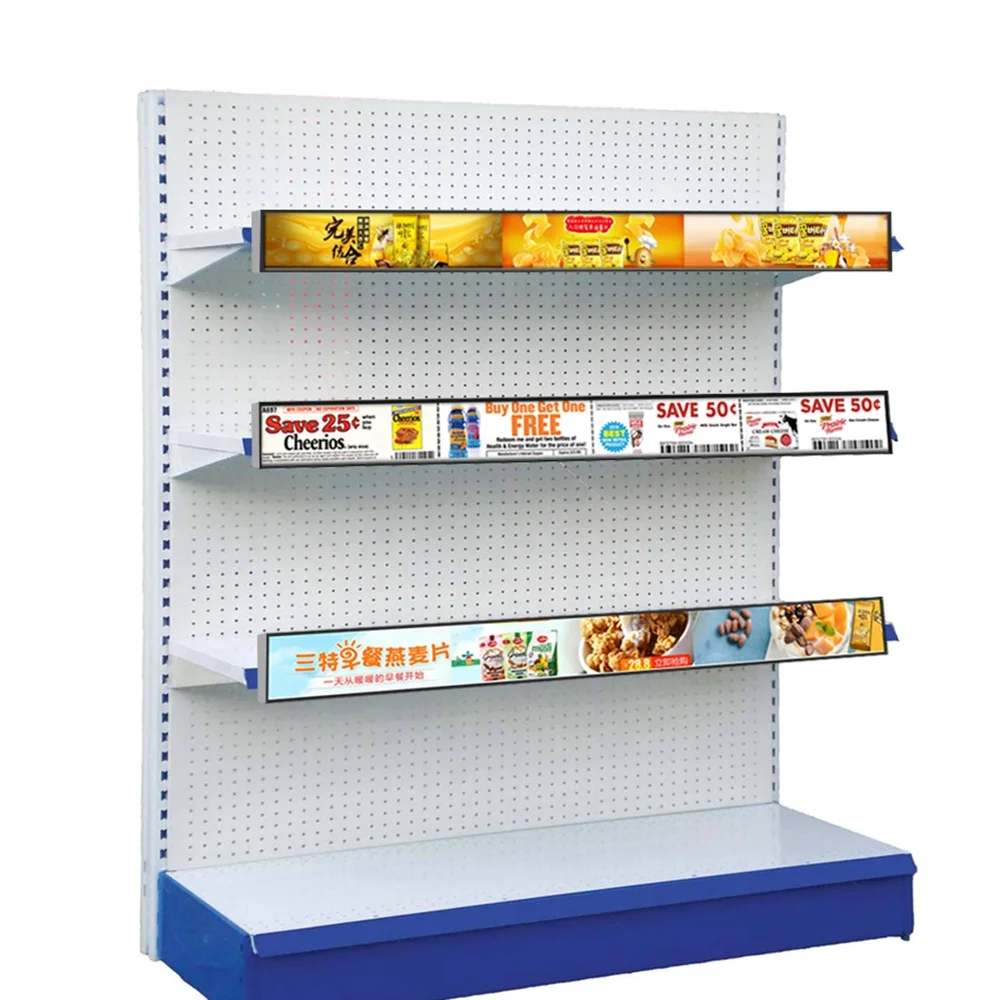 LED Shelf Display P1.5mm P1.2 P1.8 High Resolution Video Display Advertising Indoor Full Color for Retail Stores Customized Size