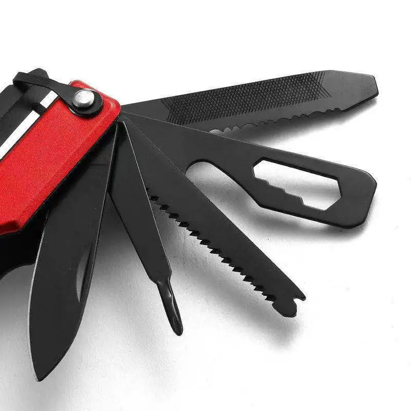 15 In 1 Multitool Camping Survival Hatchet Saw Screwdrivers Pliers Bottle Opener Durable Sheath Knife Axe Hammer