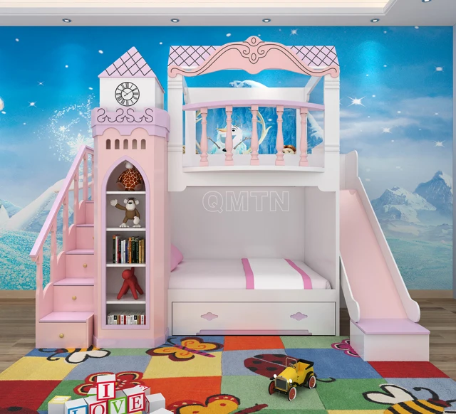 New Arrival kids furniture fantasy children beds  princess single bed girls  single bunk bed double