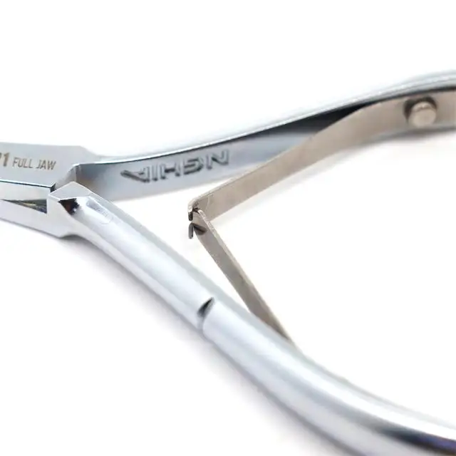 NGHIA Professional Stainless Steel Ultra Sharp Full Jaw C.121 Cutticle Spring Manicure Nipper For Nails