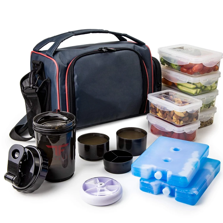 Cooler oem customized lunch box soft cooler bag meal prep kit artium lunch bags for women leakproof insulated