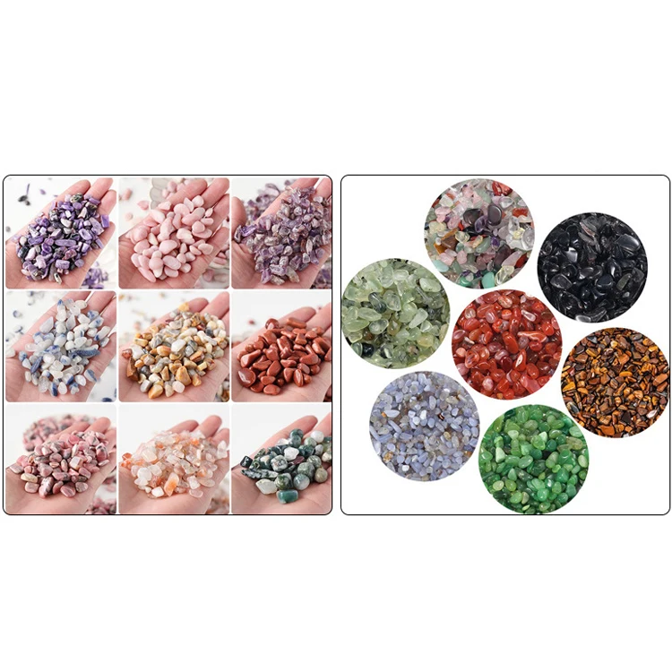 wholesale 100g / bag Natural Rose Quartz Amethyst Rock Crystals Healing Stones Gravel Tumbled Stone