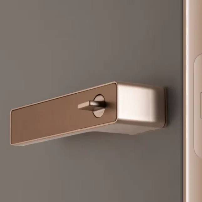 Aluminum Alloy Door Lock Handles Set Modern Luxury Gold Wooden Door Handle Lock for Interior Doors