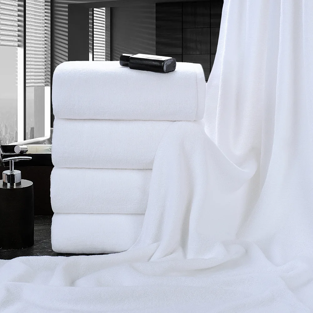 Wholesale 100% cotton  towel set hotel towel white bath towel