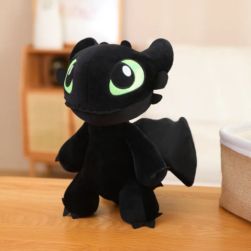 Set Light Night Fury How to Train Your Dragon Toothless Doll Stuffed Animal Plush Toy for Children