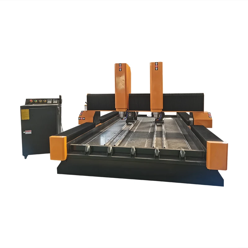LEEDER CNC 1325 1825 камень Cnc маршрутизатор с 2 цилиндрами Серводвигатель привод гравировальное оборудование для камня 3d гравер