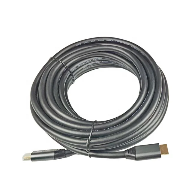 24K Gold Plate Pure Copper Connector Long Thick UHD Video HDMI Cable