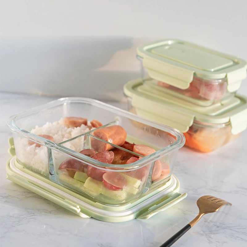 Wholesale Bento Box Adult Lunch Box 2 Compartments Microwave Heating Lunch Boxes Bento Leakproof