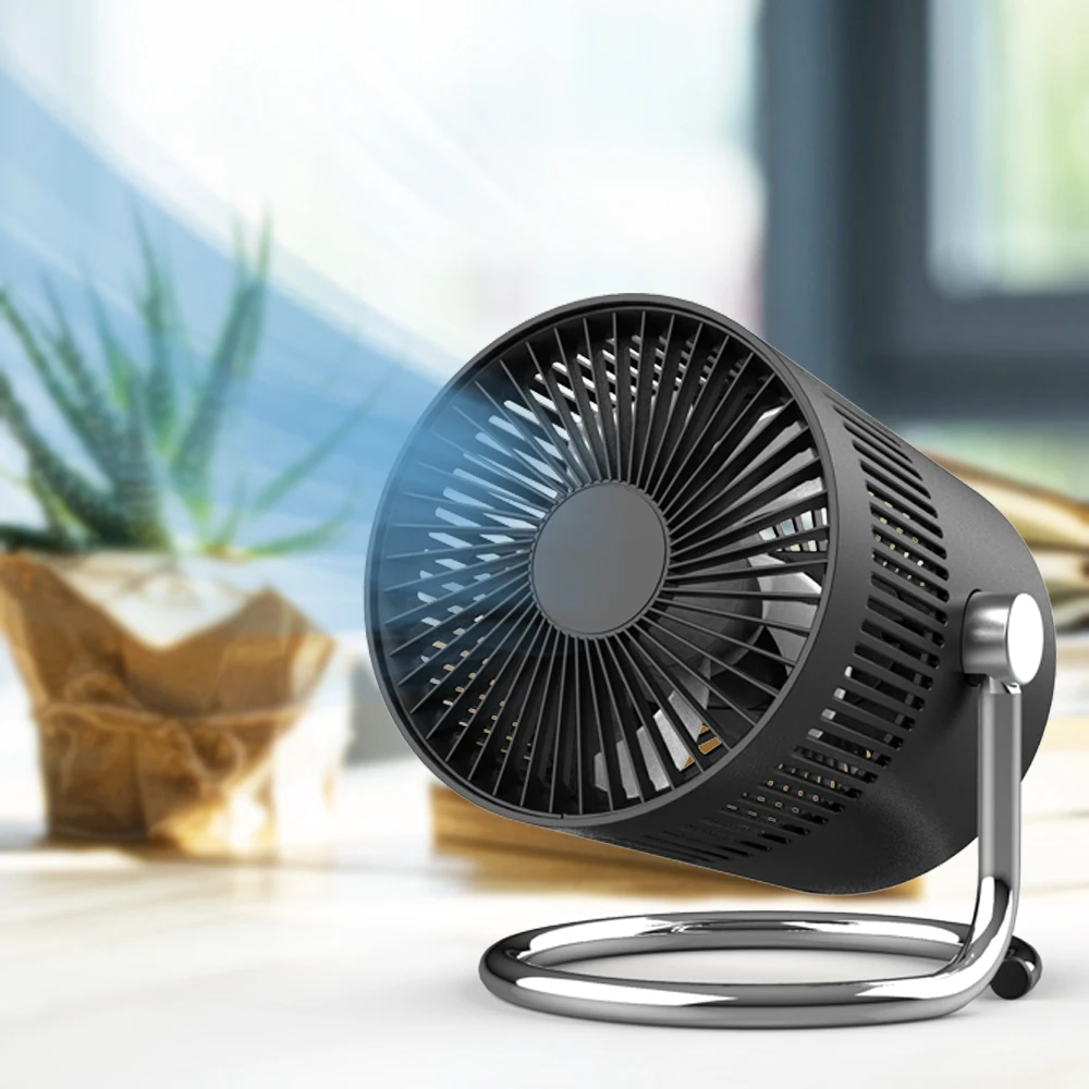 KC rechargeable portable desk mini Type-C USB ionizer air fan