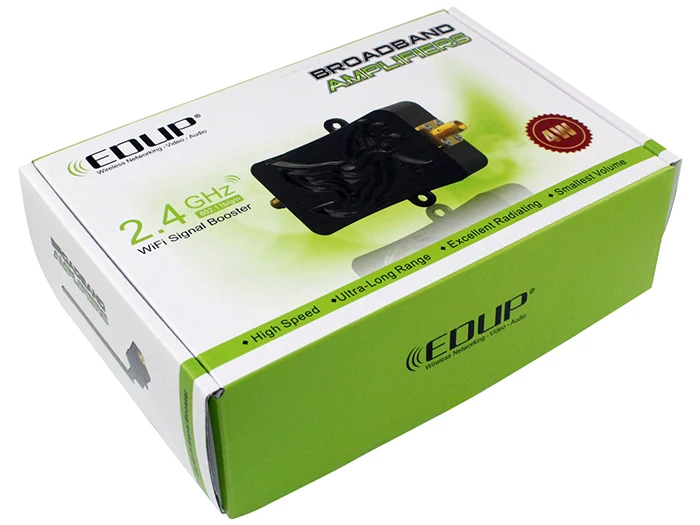 High power wifi booster 20w wifi Broadband amplifier with wifi router connecting