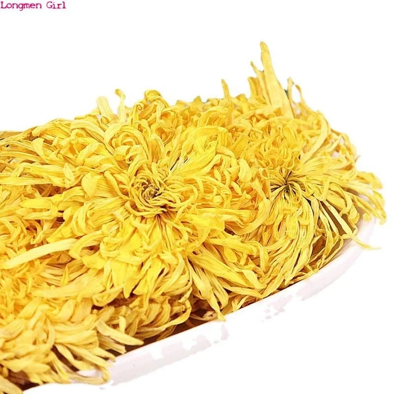 Natural High Quality Dried Flower Golden Chrysanthemum Bulk Beauty Care Making Cocktail Chrysanthemum Tea Wedding Supplies