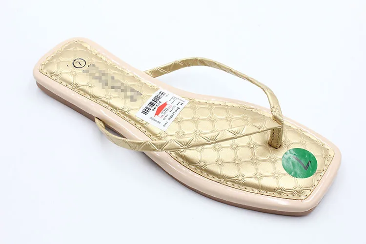 Factory Wholesale Summer 2024 New Style Fashion Open-toed Flip-flops Slippers Fancy Ladies Shoes Wear Leather Flat Sandals