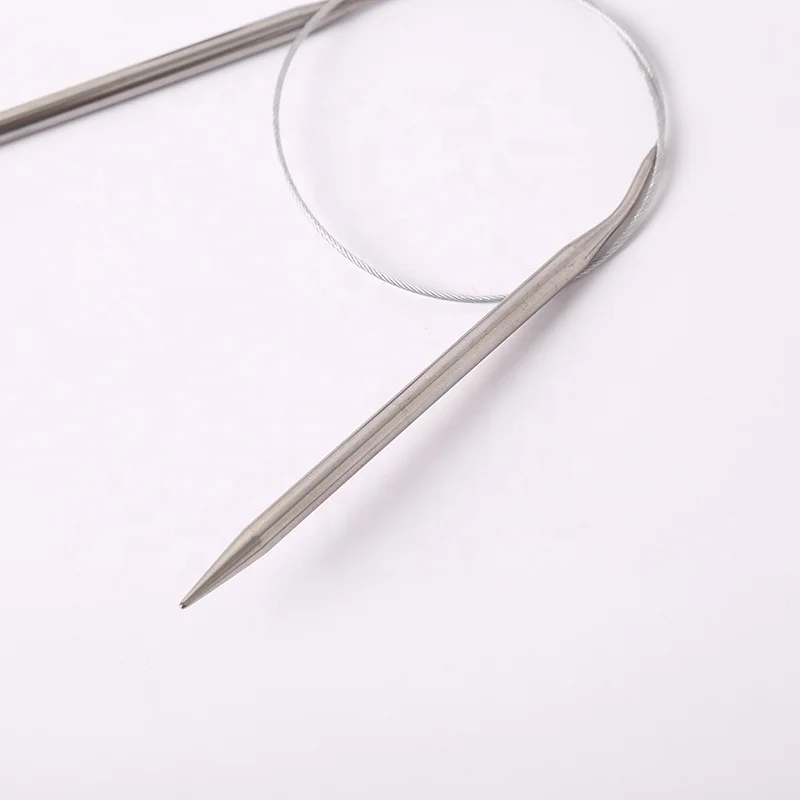 Stainless Steel Circular Knitting Needles Crochet Needles For Set of Knitting hooks DIY Weaving Pins Needle Craft Tools