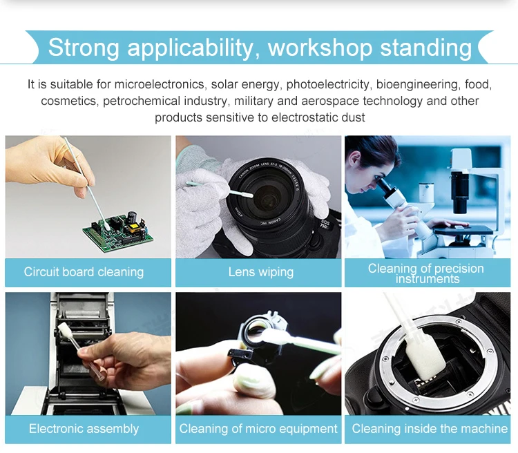 
Sponge round head green cotton swab industrial cleaning clean stick hard disk clean stick 