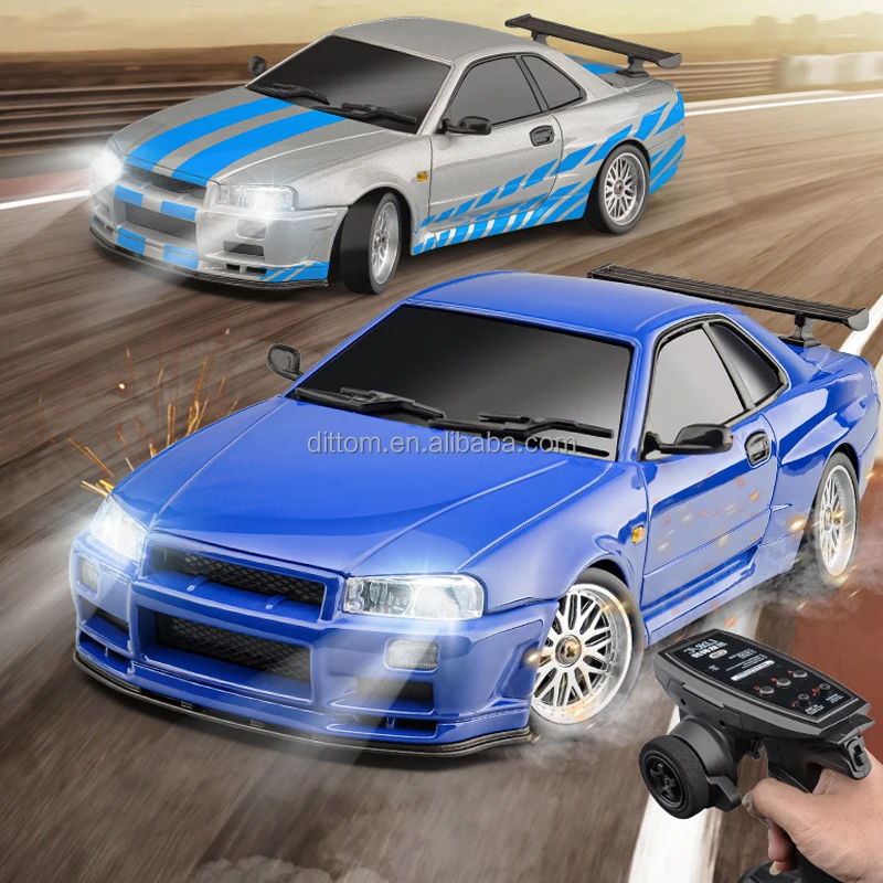 LD1899 1/18 R34 легкосплавный гоночный автомобиль RC дрейфующий Автомобиль 2 4G 3CH высокоскоростной грузовик с гироскопом