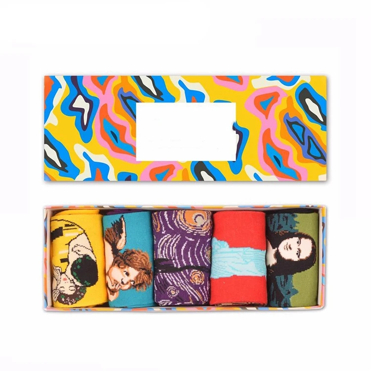 RL-B1127 gift box socks happy socks gift box mens socks in box