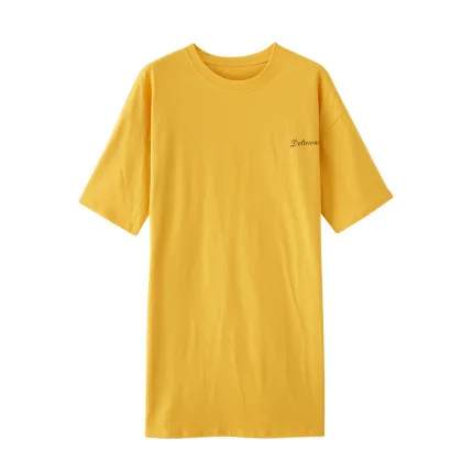 Factory Customize Print Dress Casual Home Wear Lady Nighty Summer Pajamas Patterns Nightgown Combed Cotton Loungewear Sleep Gown