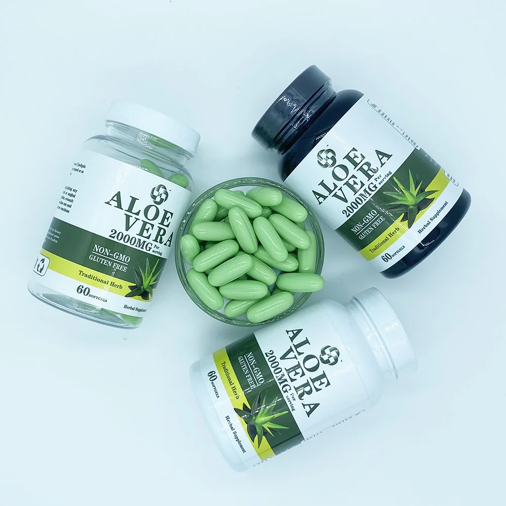 Herbal Supplements aloe vera capsules amincissantes constipation aloe vera softgel capsule