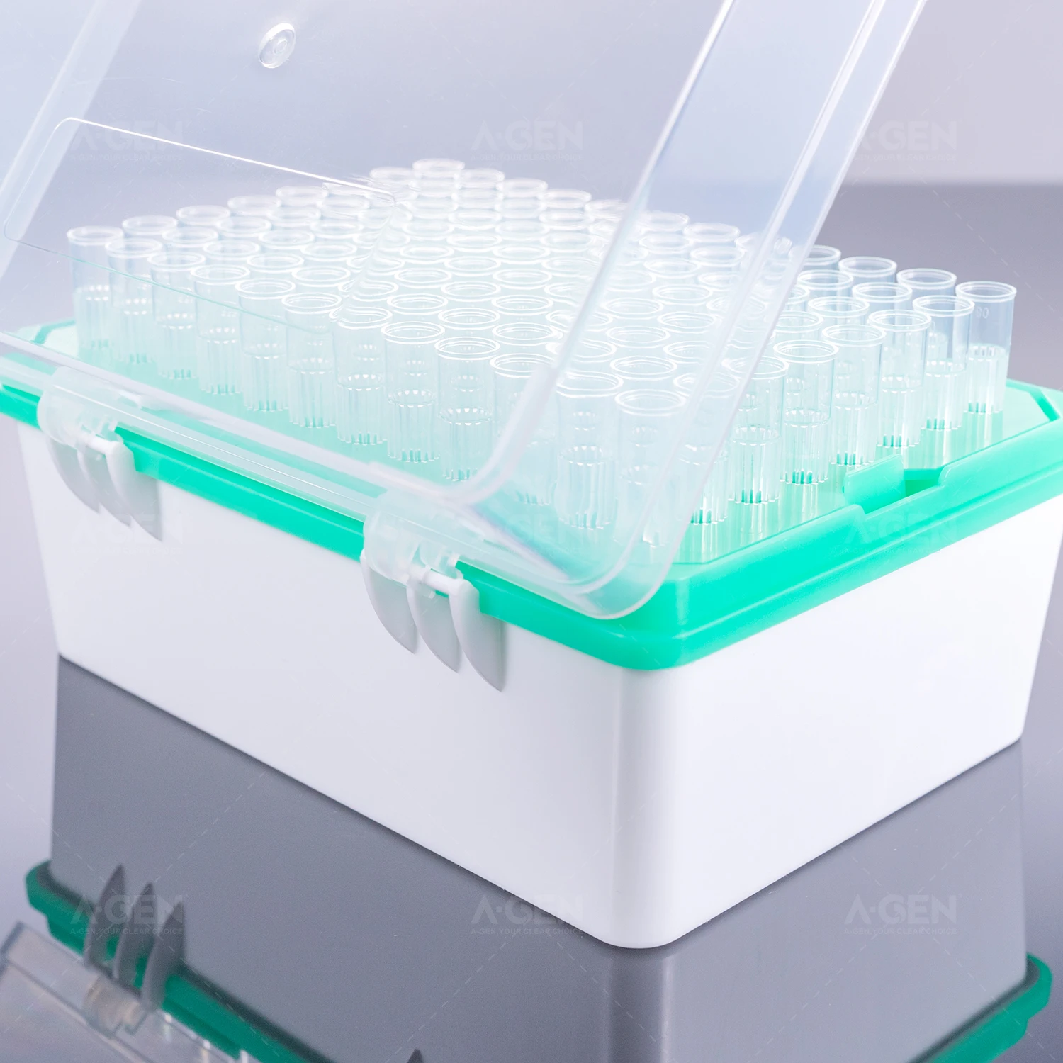 Biochemistry laboratory Rainin 200uL transparent LTS disposable  tips with packed in bag