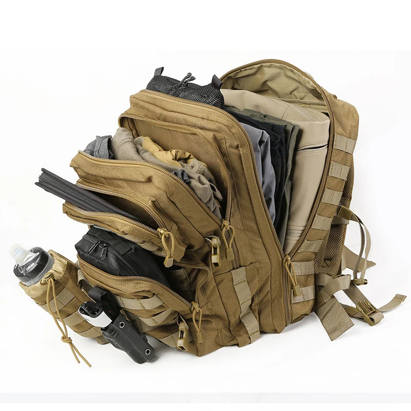 Нейлоновый водонепроницаемый тактический рюкзак Emersongear 1000D для кемпинга на заказ с системой «Молле» фитнеса 45 л
