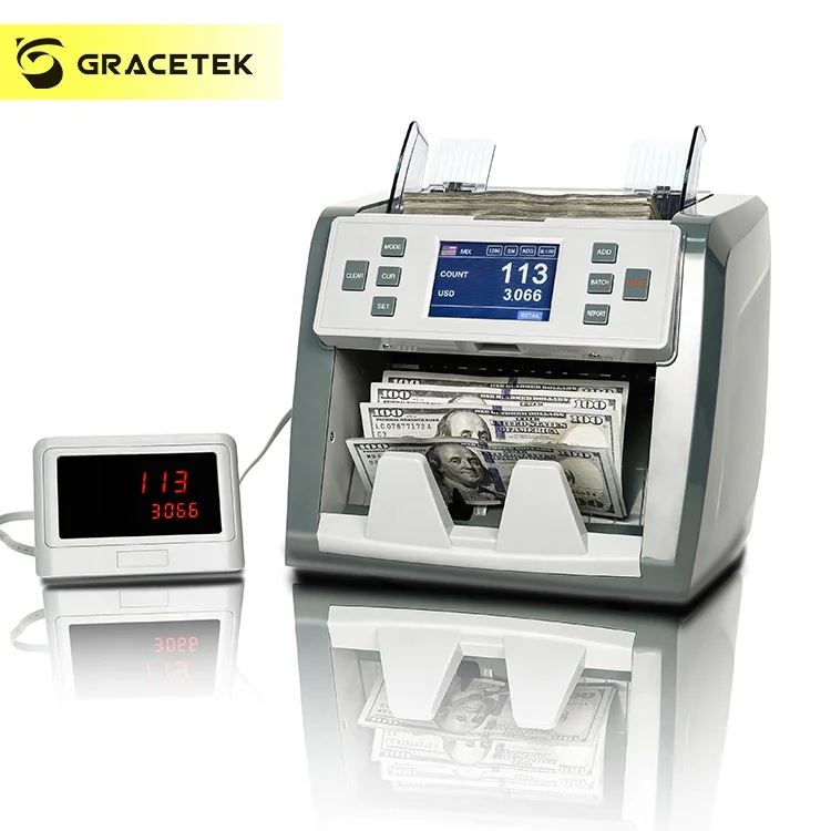Chinese Battery Operated Money Counter Bank Grade Bill Cash Counting Equipment Machine Used to Count