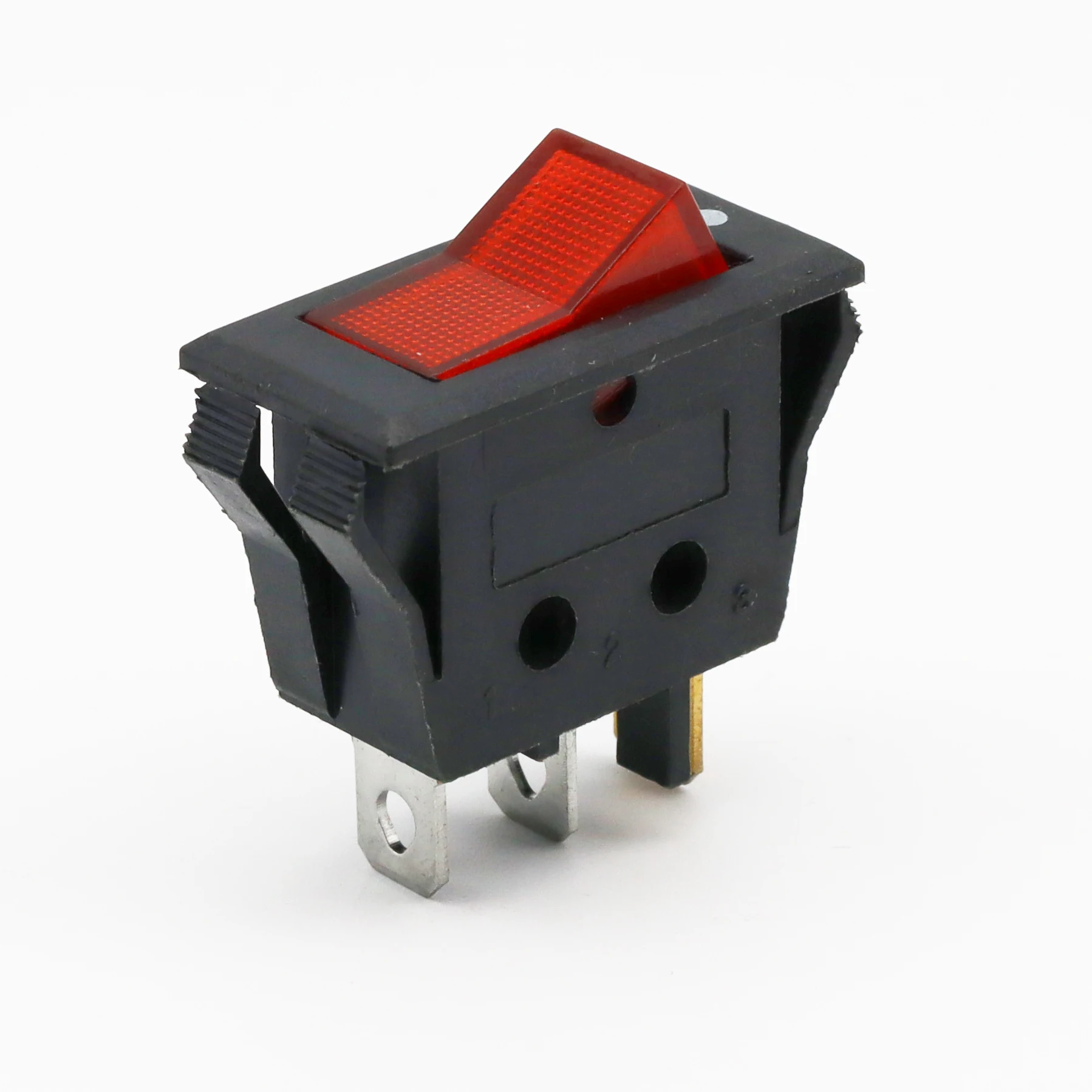 Rocker Switch  KCD3 -101N/004 6A\20A red button black base 3 pin ON OFF