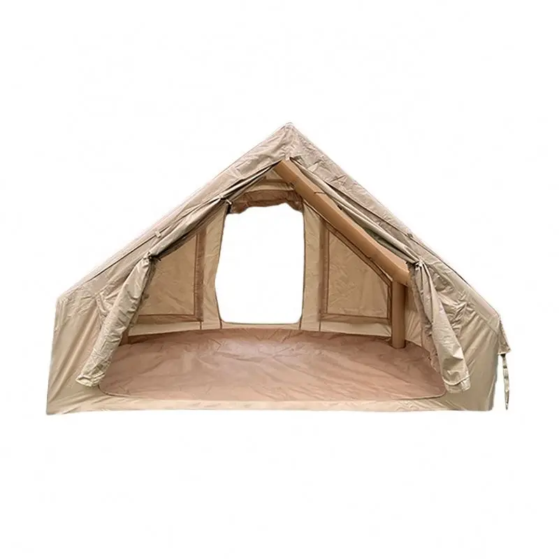 Factory Outdoor Camping 5-Person Waterproof Inflatable Tent Four Seasons Cotton Oxford Fabric