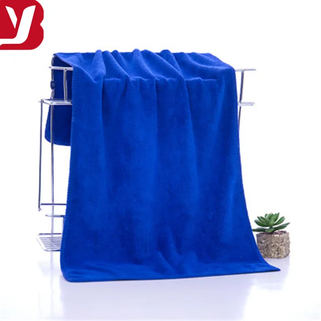 Microfiber salon towel 35*75 custom logo barber shop dry hair scarf scrub car towel