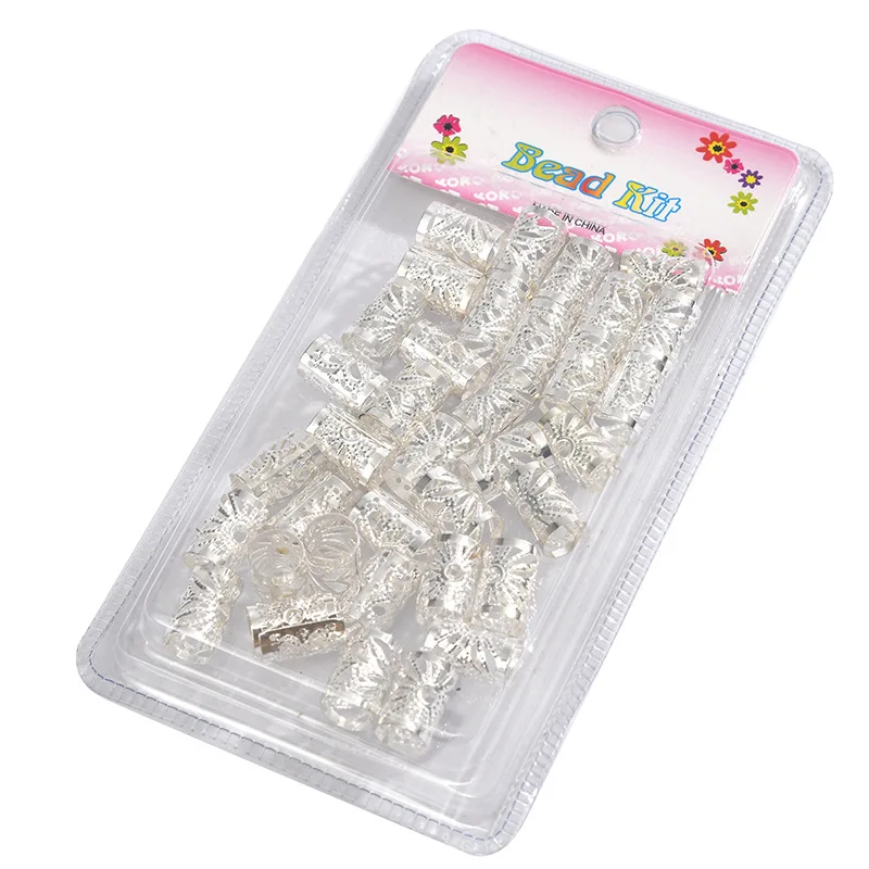 Wholesale Kids African Dreadlocks Beaded Hair Ties & Buckles Adhesive Ring Hair Accessories & Extensions Tools