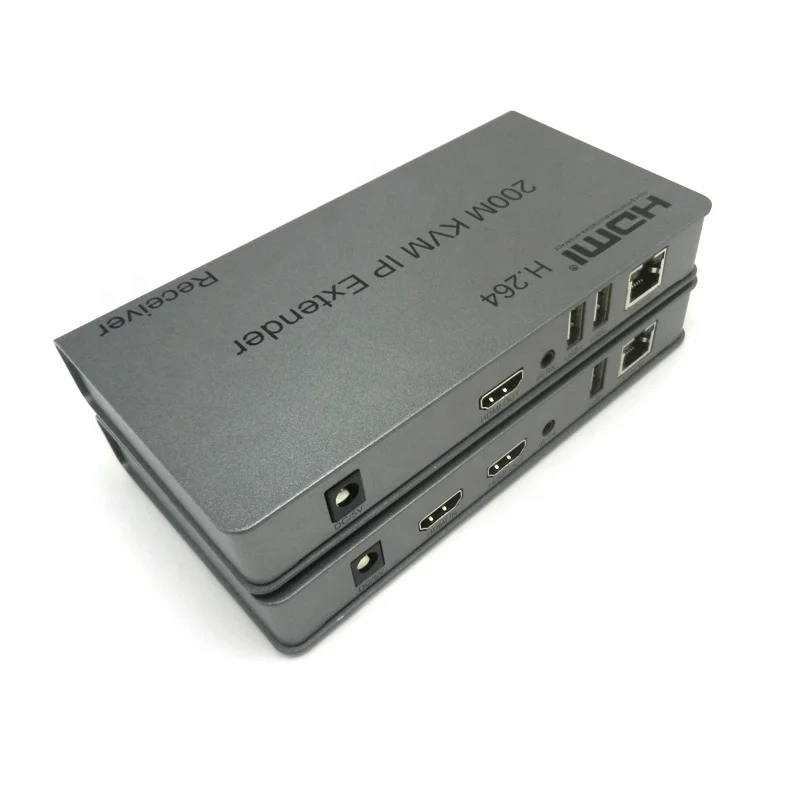  200 м через lan cat5e/cat6 ethernet кабель KVM HDMI USB удлинитель hdmi