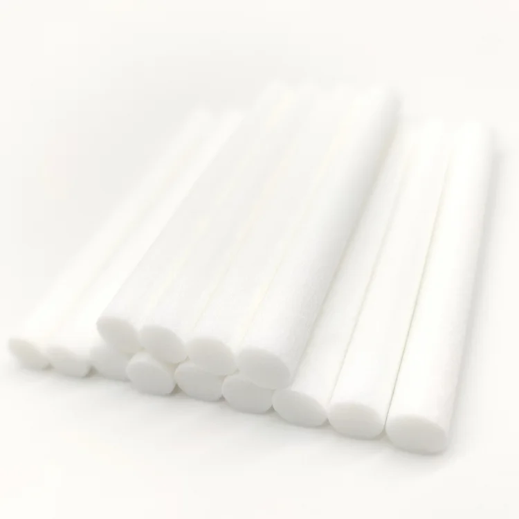 Custom Size Round Shape Fiber Diffuser Stick Humidifier White Fiber Wick Cotton Stick