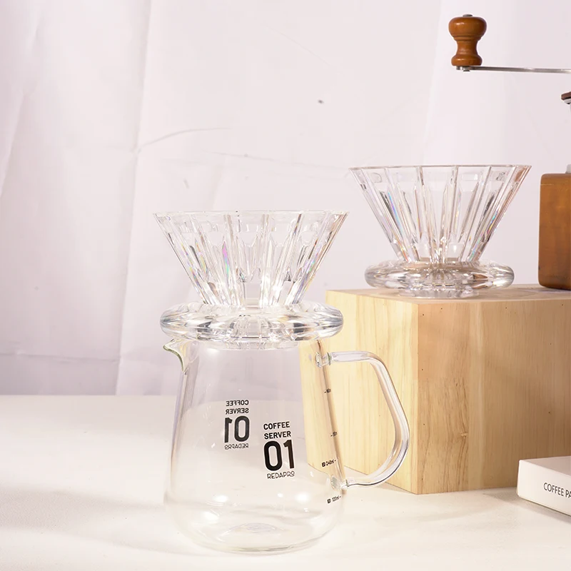 Coffee Drip Filter Cup Pour Over Coffee Maker V-60 Plastic Coffee Dripper