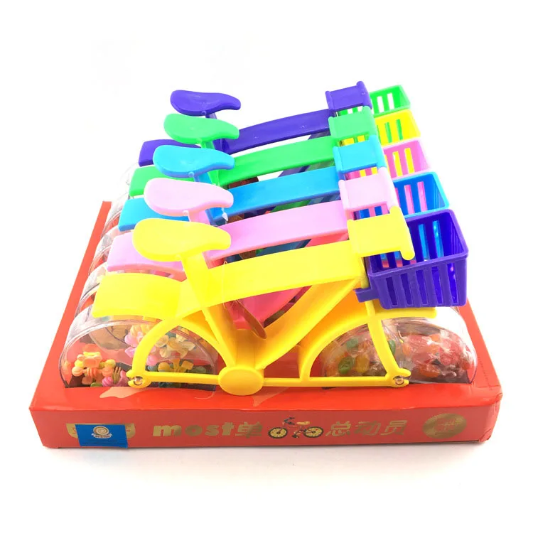 Yummeet china sweet plastic bike shaped candy toys  kids