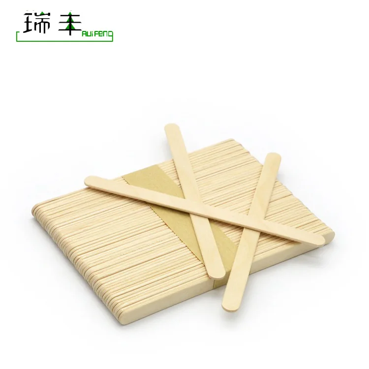 bulk branding birch round edge wooden ice cream stick