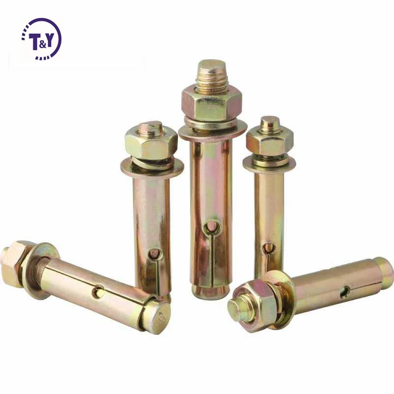 Din22795 f1554 grade 36 galvanized eye bolt sleeve anchor