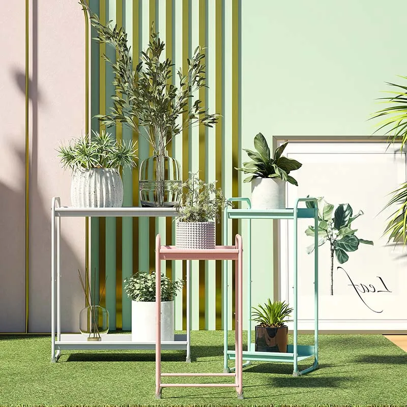 WIREKING Indoor and outdoor plant display stand living room decoration plant flowerpot stand pot plant metal holder