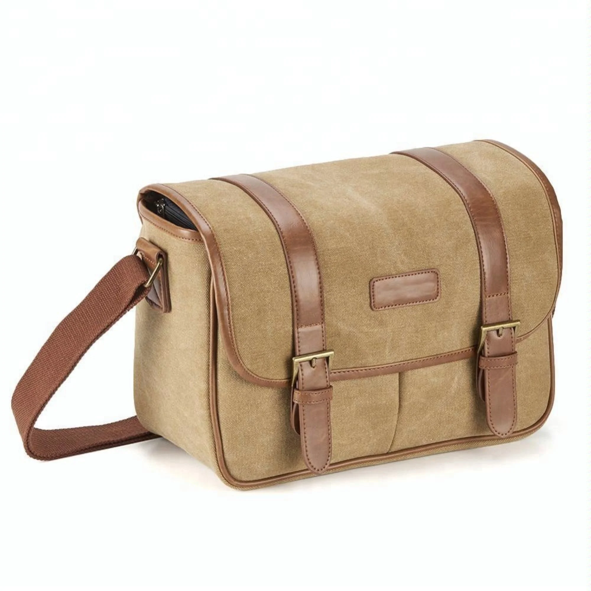 Fashion Popular Classic Canvas Shoulder Camera Bag For SLR DSLR